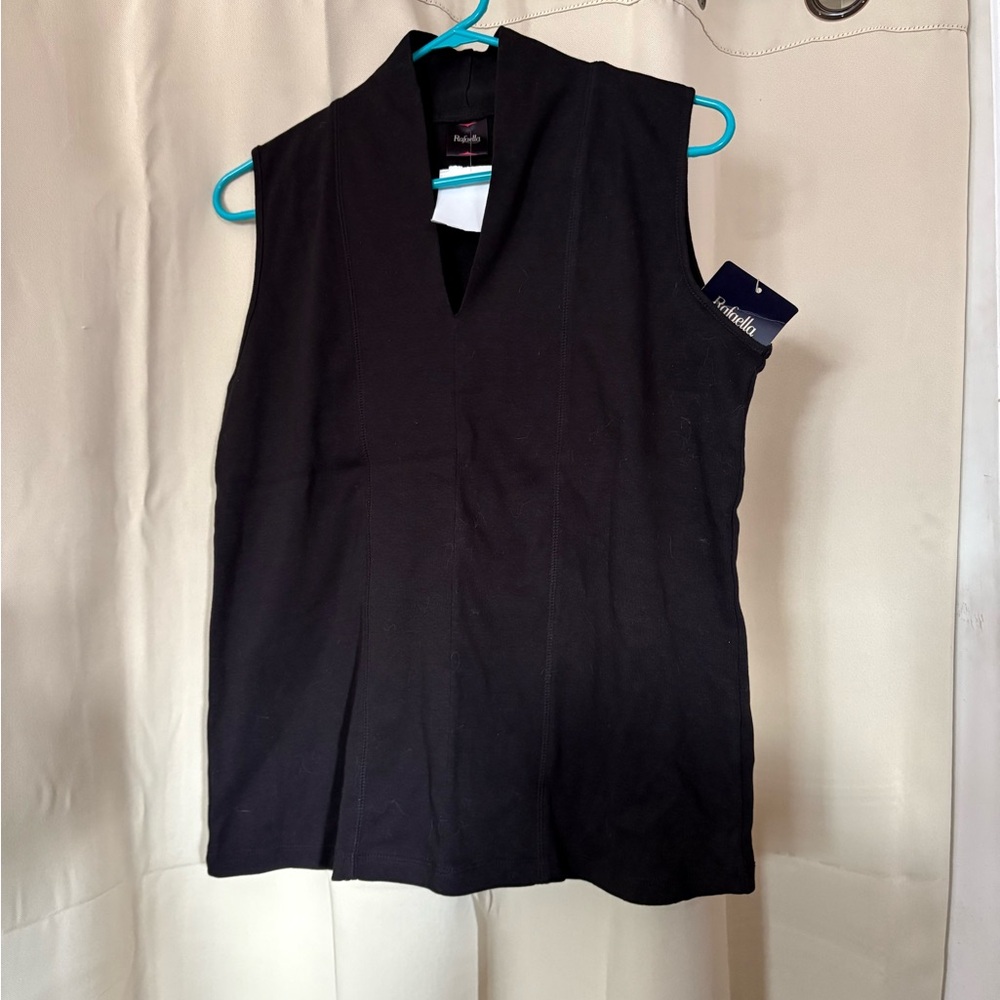 NWT Rafaella Sleeveless Cotton Knit Top